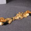 Stunning 30" J.Crew rare Giraffe clasp necklace beaded & acrylic chain - Image 3