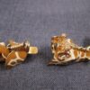 Stunning 30" J.Crew rare Giraffe clasp necklace beaded & acrylic chain - Image 8