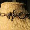 Beautiful Brutalist style copper tone beaded necklace gorgeous textured links - Image 7
