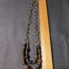 Beautiful Brutalist style copper tone beaded necklace gorgeous textured links - Image 9