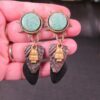 Gorgeous modernist brutalist earrings Elements by Jill Schwartz mixed metals - Image 5
