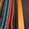 Beautiful iridescent 10 multi-strand coral glass seed bead 22" necklace - Image 3
