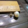 Gorgeous Large real pearl & 14K yellow gold single stud earring 1.8g