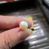 Gorgeous Large real pearl & 14K yellow gold single stud earring 1.8g - Image 2