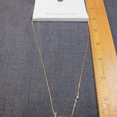 Cute new Ann Taylor Loft dream necklace gold-tone 16-18" $29.50 tag great gift!