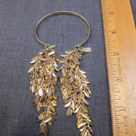 Very pretty, different dangle cuff bracelet by Lucky Star Jewels gold-tone