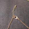Gorgeous gold tone black rhinestone tribal triangles statement necklace 18" - Image 7