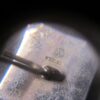 Gorgeous large sterling silver shiny black tourmaline vintage men's cufflinks - Image 5