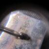 Gorgeous large sterling silver shiny black tourmaline vintage men's cufflinks - Image 6