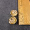 Beautiful vintage French Givenchy dome spiral gold-tone stud earrings signed - Image 3