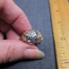 Gorgeous Thai sterling silver 925 SU dome ring openwork sunflower gold plated 7 - Image 4