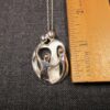 Gorgeous sterling silver 7.7g mother father children family pendant 30" necklace - Image 5