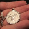 Beautiful sterling silver textured chain charm bracelet w/sweet 16 etched charm - Image 5