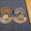 Neat Queen Elizabeth 3 pence coin earrings Houston TX designer Jo Mars