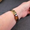 Beautiful Michael Kors faux tortoise hinged bangle bracelet gold-tone - Image 5