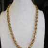 Vintage MINT condition Napier thick twisted chain necklace 24" gold-tone