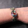Beautiful multi-color rhinestone silver tone bracelet spoon handles NICE - Image 7