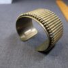 Wow 128g solid brass cuff bracelet high-end boutique brand AUDEN! 6.5" modernist