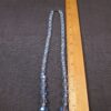 Gorgeous vintage blue & white AB faceted glass graduated bead necklace 925 clasp - Image 5