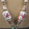 Wow! Hand-crafted ceramic, sterling silver, porcelain, glass bead 30" necklace - Image 6