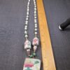 Wow! Hand-crafted ceramic, sterling silver, porcelain, glass bead 30" necklace - Image 7