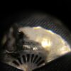Gorgeous vintage sterling silver Thai Niello fan shaped clip-on earrings - Image 5
