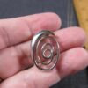 Gorgeous modern spiral design sterling silver pendant on 16" sterling necklace - Image 5