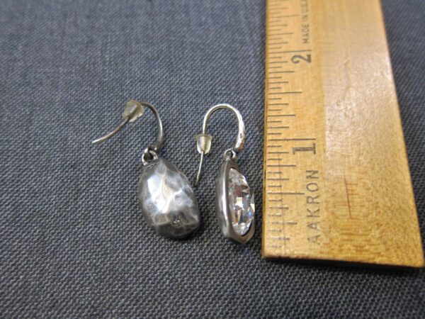 Gorgeous Chapin & Hollister modernist sterling silver glass earring necklace set - Image 4