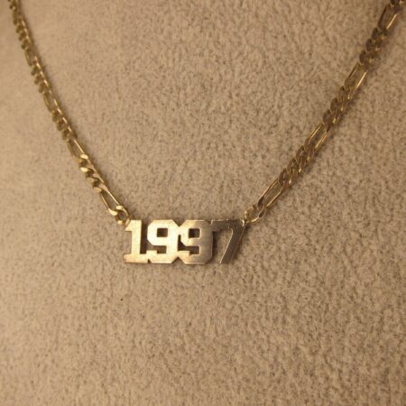 Neat nostalgic 1997 sterling silver necklace 16" long 925