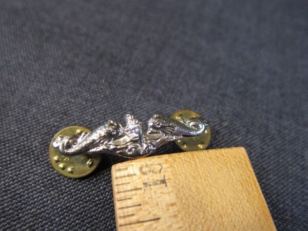 Neat US Navy submarine warfare sterling silver dolphin ship pin - Image 4