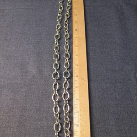 Gorgeous 34" Long Banana Republic gold tone & black chain necklace