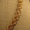 Gorgeous MINT condition vintage Napier gold-tone necklace loops circles patent # - Image 2