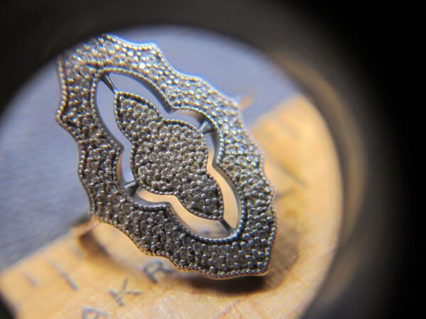 Gorgeous Pandora ALE pave CZ Sparkling Lace Ring size 5.5 sterling silver 925 - Image 4