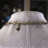 Set of two gorgeeous glass bead & brass-tone sunflower necklaces 15.5-17" - Image 2