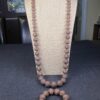 Matching long necklace & bracelet set KJL Kenneth Jay Lane pink bumpy beads