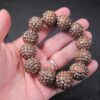 Matching long necklace & bracelet set KJL Kenneth Jay Lane pink bumpy beads - Image 8