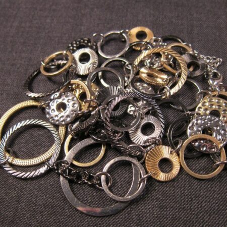 Beautiful 40" long mixed metals connected circles necklace by Lia Sophia Nice!