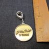 Beautiful large sterling silver bale & bezel w/brass horse coin token Caracol - Image 3