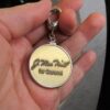 Beautiful large sterling silver bale & bezel w/brass horse coin token Caracol - Image 6