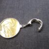 Beautiful large sterling silver bale & bezel w/brass horse coin token Caracol - Image 7