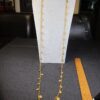 Beautiful 53" gold-tone chain & dangle medallions necklace vintage Barbara Boz - Image 2