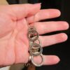 Neat sterling silver marcasite rings pendant on 925 Italian serpentine chain 18" - Image 8