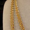Gorgeous Trifari 52" long double link gold-tone chain necklace - Image 2