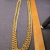Gorgeous Trifari 52" long double link gold-tone chain necklace - Image 4