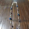 Anne Klein necklace silver tone with purple and blue beads 15" to 18" adjustable - Image 5