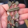 Kiam Family for Lia Sophia antique brass tone magnetic bracelet rhinestone 3 row - Image 3
