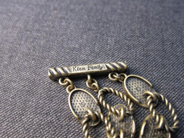 Kiam Family for Lia Sophia antique brass tone magnetic bracelet rhinestone 3 row - Image 6