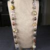 Beautiful Premier Designs mixed materials bead necklace bronze-tone tiger's eye