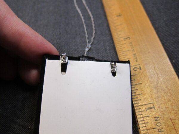 Beautiful NWOT sterling silver citrine earrings 17" necklace set - Image 5