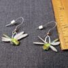 Beautiful lightweight Jabebo dragonfly earrings pierced hooks